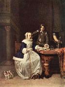 METSU, Gabriel Breakfast oil painting artist